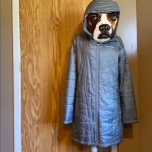 Columbia Mighty Lite Omni-Heat Gray Coat, X-Large